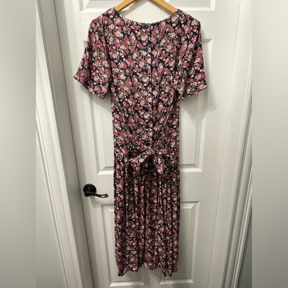 25-Vintage E. D. Michaels Melanie Drucker Dress Cottagecore Prairie Floral 11-12 - Picture 8 of 14